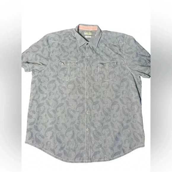 TOMMY BAHAMA JEANS ISLAND MODERN FIT SHORT SLEEVE BUTTON UP MEN'S SHIRT, XXL - Picture 5 of 10
